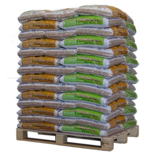 Pellets de madera Starforest Premium (DINplus) – palet 1050kg (70 sacos)